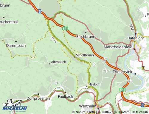 Mappa MICHELIN Schollbrunn - ViaMichelin