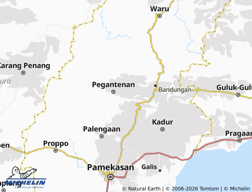 Carte MICHELIN Bulangan Branta - ViaMichelin