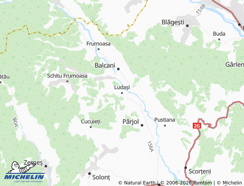 MICHELIN Ludași map - ViaMichelin