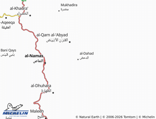 MICHELIN-Landkarte al-Dahad - ViaMichelin