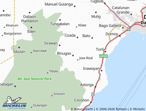 MICHELIN Binugao map - ViaMichelin