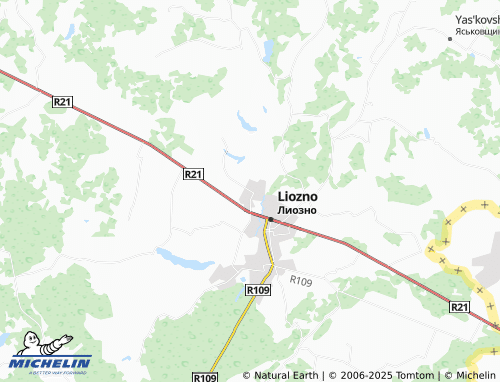 MICHELIN Adamenki map - ViaMichelin
