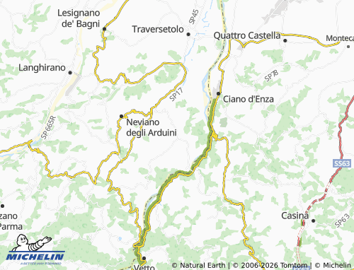 MICHELIN-Landkarte Bazzano - ViaMichelin