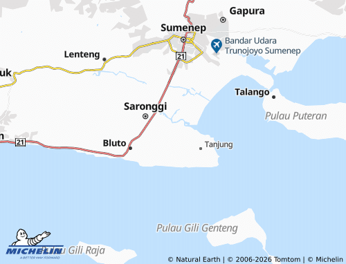 MICHELIN-Landkarte Kebundadap Barat - ViaMichelin