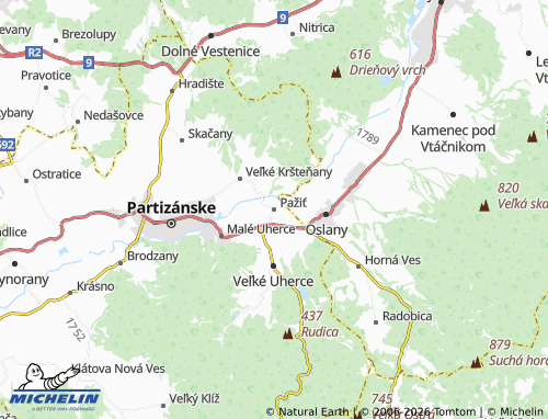 MICHELIN Pažiť map - ViaMichelin