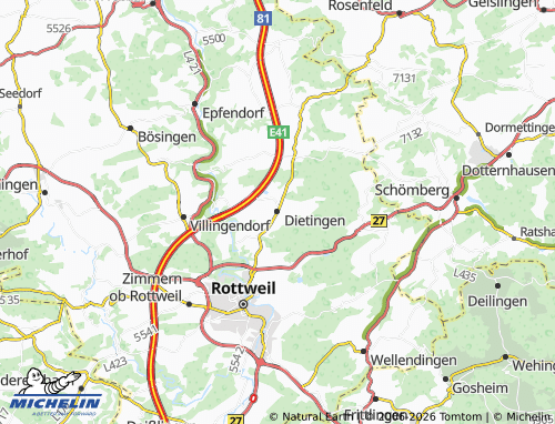 Mapa MICHELIN Dietingen - ViaMichelin