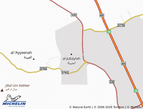 MICHELIN-Landkarte al-Jubaylah - ViaMichelin