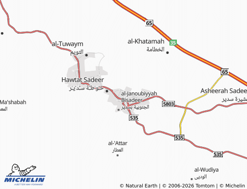 MICHELIN-Landkarte al-Nahdah - ViaMichelin