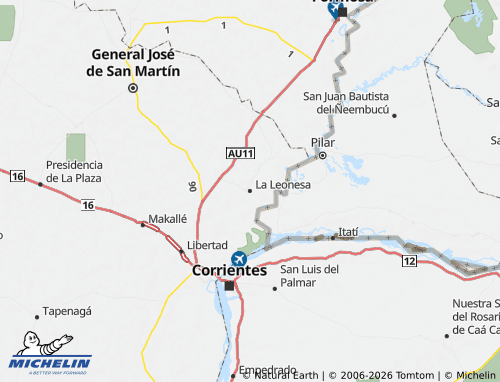 MICHELIN Bermejo map - ViaMichelin