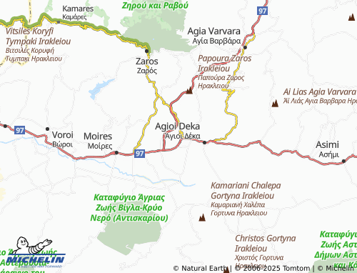 MICHELIN Ampelouzos map - ViaMichelin