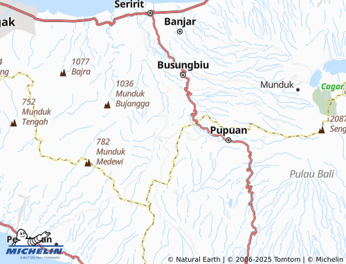 MICHELIN Pucaksari map - ViaMichelin