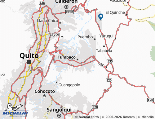MICHELIN Tumbaco map - ViaMichelin
