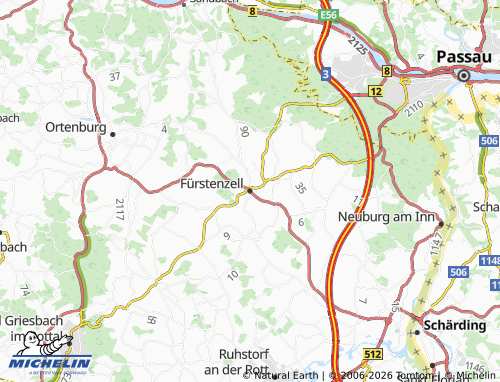 Mapa MICHELIN Fürstenzell - ViaMichelin