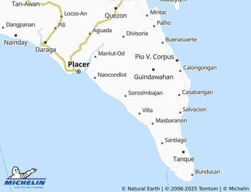 MICHELIN Sorosimbajan map - ViaMichelin