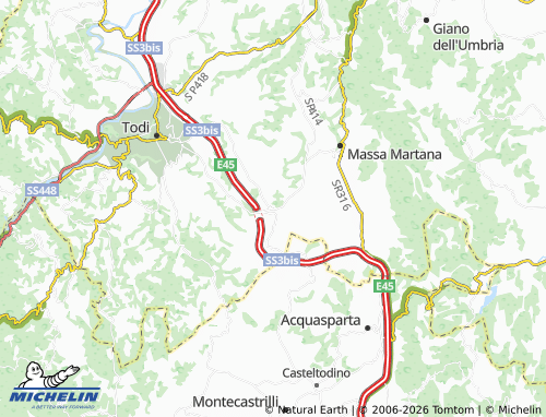 Mapa MICHELIN Collevalenza - ViaMichelin