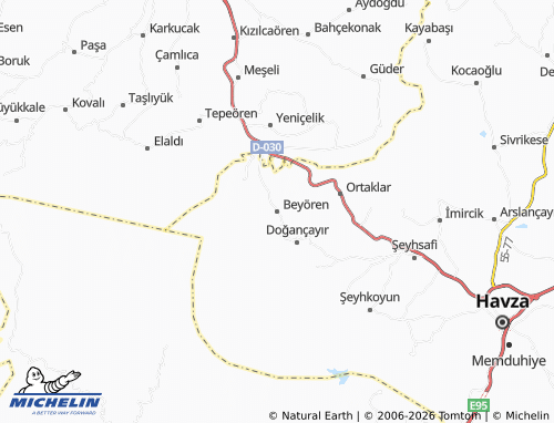 MICHELIN Beyören map - ViaMichelin