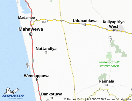 MICHELIN Maningala map - ViaMichelin