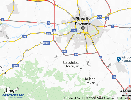 Carte MICHELIN kv. Komatevo - ViaMichelin