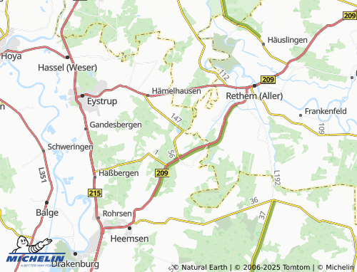 MICHELIN Hämelsee map - ViaMichelin