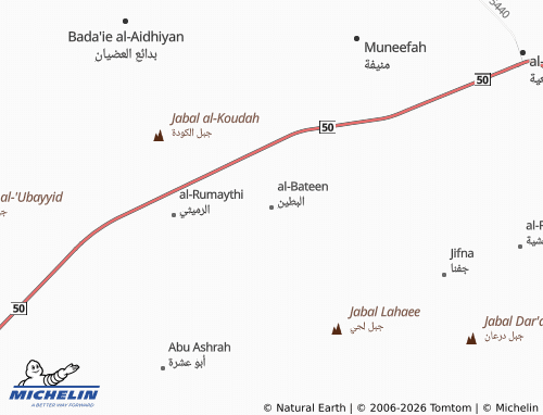Kaart MICHELIN al-Bateen - ViaMichelin