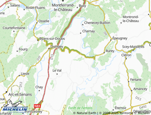 MICHELIN Palantine map - ViaMichelin