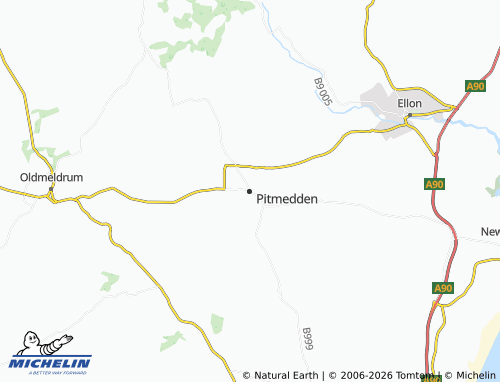 Carte MICHELIN Pitmedden - ViaMichelin