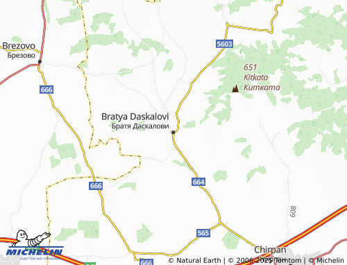 MICHELIN Bratya Daskalovi map - ViaMichelin