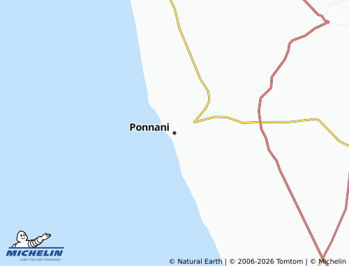 MICHELIN Ponnani map - ViaMichelin