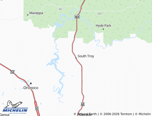 Carte MICHELIN South Troy - ViaMichelin