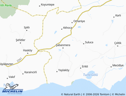 Mappa MICHELIN Şabanmera - ViaMichelin