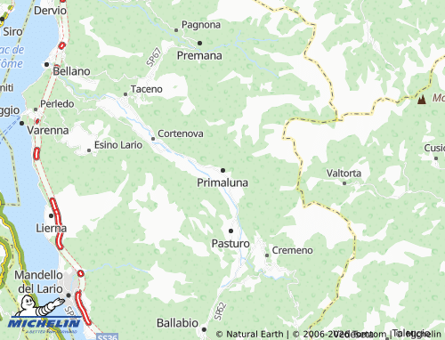 MICHELIN Primaluna map - ViaMichelin
