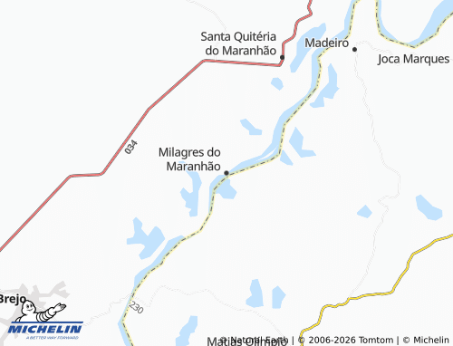 Mapa MICHELIN Milagres do Maranhão - ViaMichelin