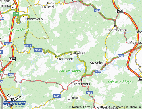 MICHELIN La Gleize map - ViaMichelin