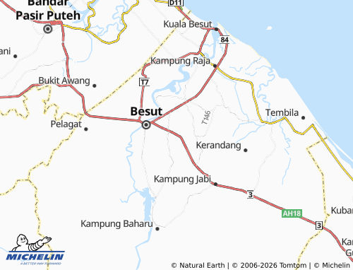 MICHELIN Kampung Bukit Kenak map - ViaMichelin
