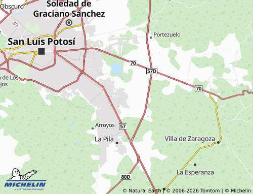 Mapa MICHELIN Puerta Natura - ViaMichelin