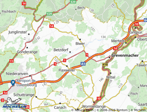 Carte MICHELIN Berg - ViaMichelin