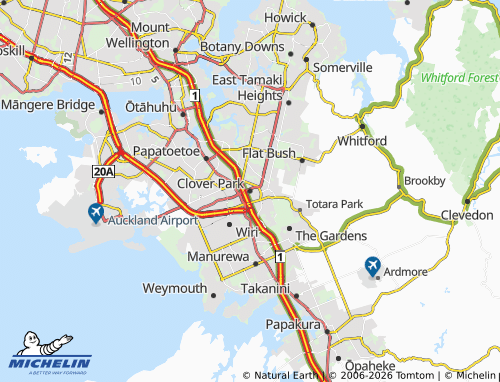 Mapa MICHELIN Clover Park - ViaMichelin