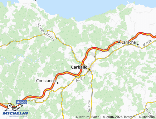 MICHELIN-Landkarte Xoane da Estrada - ViaMichelin