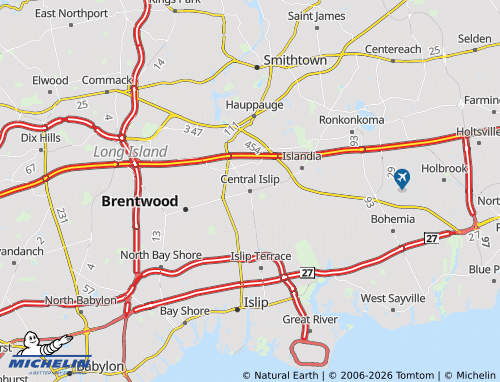 Mappa MICHELIN Central Islip - ViaMichelin