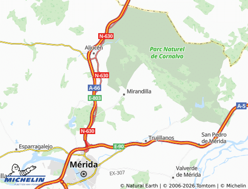 Carte MICHELIN Mirandilla - ViaMichelin