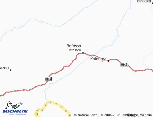 MICHELIN Bogbozou map - ViaMichelin
