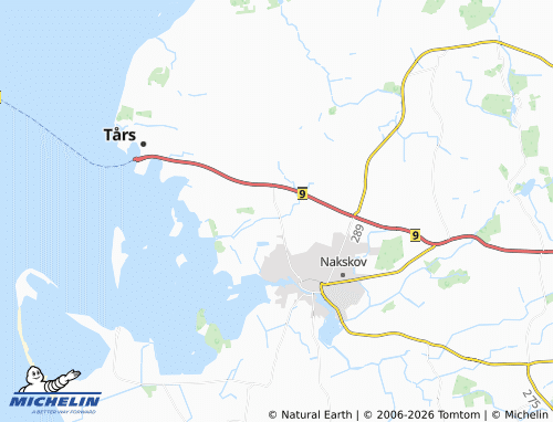 MICHELIN Branderslev map - ViaMichelin