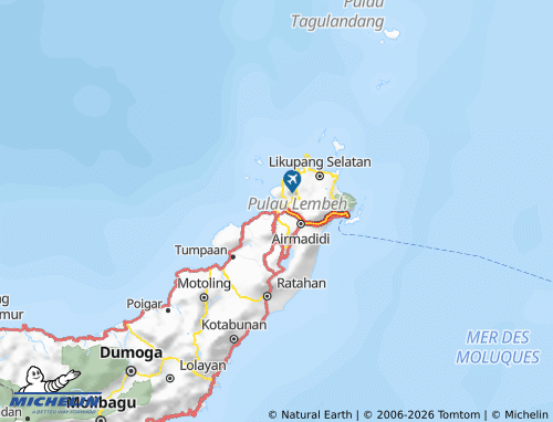 Kaart MICHELIN Sulawesi Utara - ViaMichelin