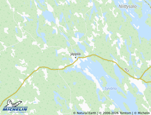 Carte MICHELIN Jäppilä - ViaMichelin