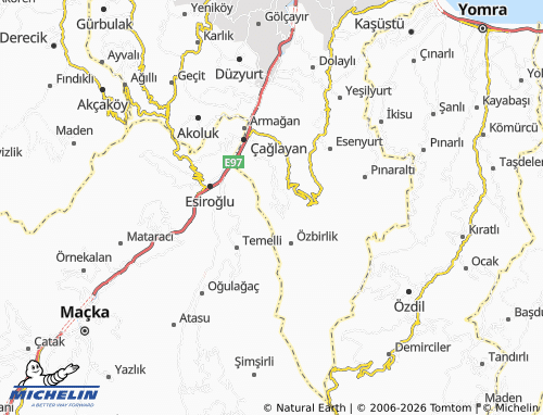 Mapa MICHELIN Sevimli - ViaMichelin
