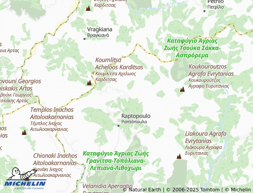 MICHELIN Fousiana map - ViaMichelin