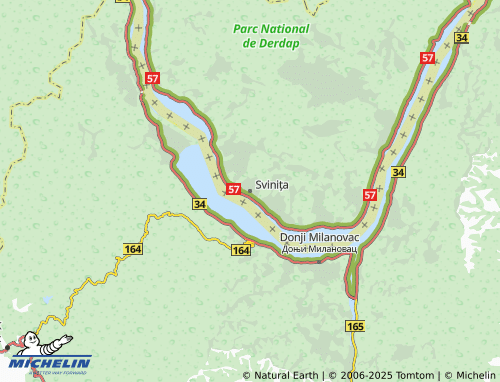 MICHELIN Svinița map - ViaMichelin