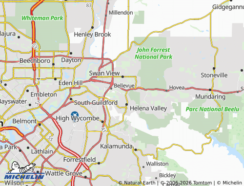 MICHELIN Koongamia map - ViaMichelin