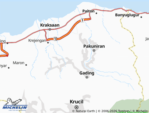MICHELIN-Landkarte Kertosono - ViaMichelin