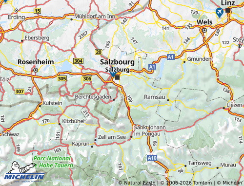 Mapa MICHELIN Hallein - ViaMichelin